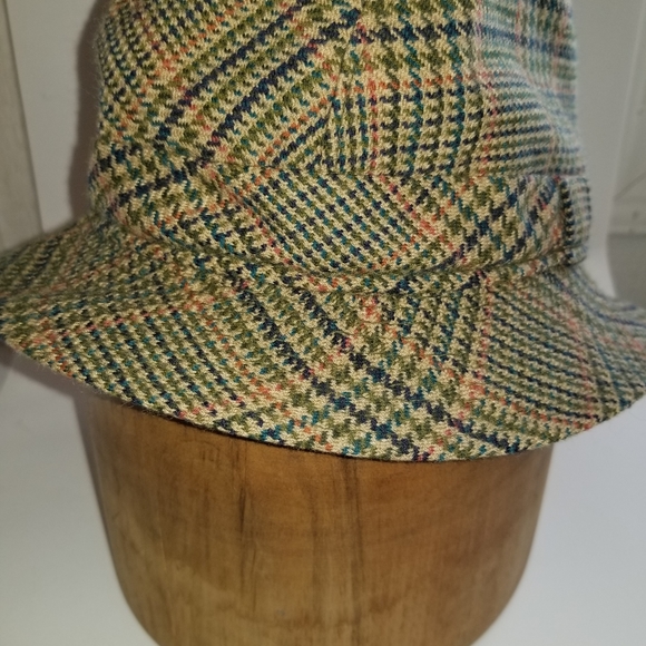VINTAGE IRISH WOOL BUCKET HAT/AVOCA HAND WEAVERS/PURE NEW WOOL/SIZE M/LINED - Picture 2 of 6